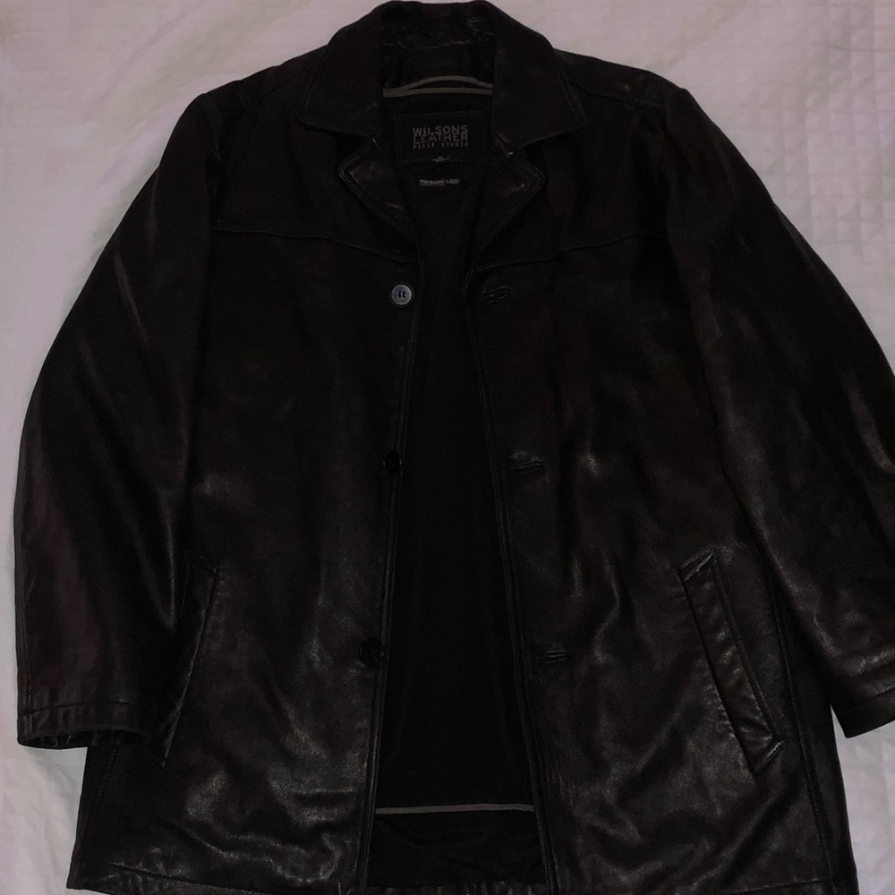 Black leather jacket - great for a night out or a casual look leather